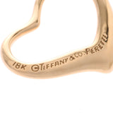 TIFFANY&Co. Tiffany open heart Lady's K18YG pendant top A rank used silver storehouse