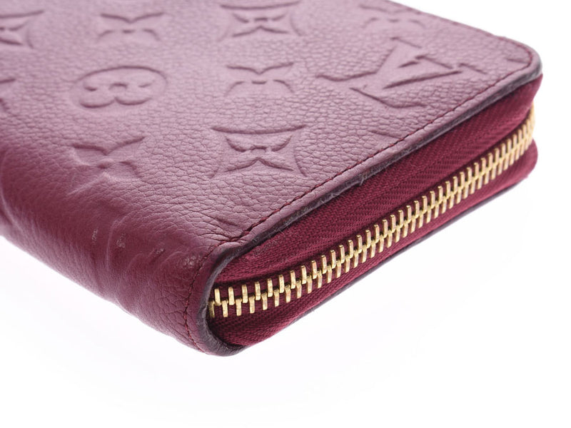 Used Purple Louis vuitton Monogram Empreinte Leather Zippy Wallet