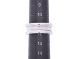 ブルガリ B-ZEROリング サイズS #52 メンズ レディース WG 8.1g 指輪 Aランク 美品 BVLGARI 箱 中古 銀蔵