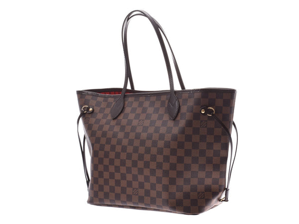 Louis Vuitton, Damie, and Neverful MM, old brown N51105 Ladies, leatherback, Dark, Bag, A Rank, LOUIS VUITTON, used in silver.