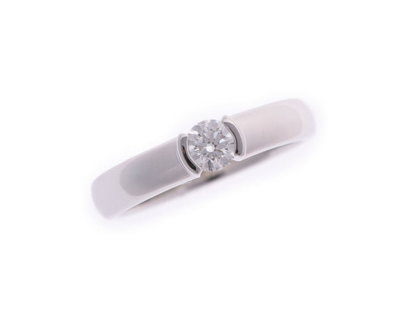 Tiffany Dots Ring #8 Ladies PT950 Diamond 0.24ct 5.5g Ring A Rank Good Condition TIFFANY & CO Box Used Ginzo