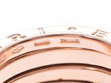 ブルガリ B-ZEROリング サイズS #52 レディース PG 8.9g 指輪 Aランク 美品 BVLGARI 中古 銀蔵
