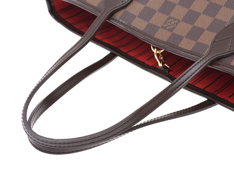 Louis Vuitton Damier Neverfull PM Brown N51109 Old Model Ladies Leather Handbag A Rank LOUIS VUITTON Used Ginzo