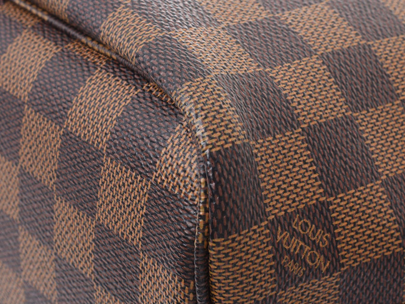 Louis Vuitton Damier Neverfull PM Brown N51109 Old Model Ladies Leather Handbag A Rank LOUIS VUITTON Used Ginzo