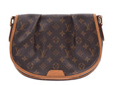 Louis Vuitton Monogram Menil Montin PM Brown M40474 Women's Genuine Leather Shoulder Bag B Rank LOUIS VUITTON Used Ginzo