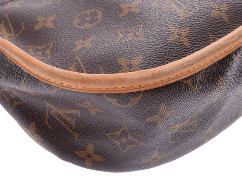 Louis Vuitton Monogram Menil Montin PM Brown M40474 Women's Genuine Leather Shoulder Bag B Rank LOUIS VUITTON Used Ginzo