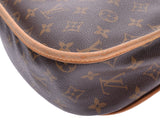 Louis Vuitton Monogram Menil Montin PM Brown M40474 Women's Genuine Leather Shoulder Bag B Rank LOUIS VUITTON Used Ginzo