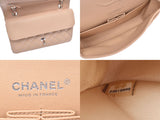 Chanel Matrasse chain shoulder bag double lid beige SV metal fittings ladies lambskin Shindo beauty item CHANEL used Ginzo