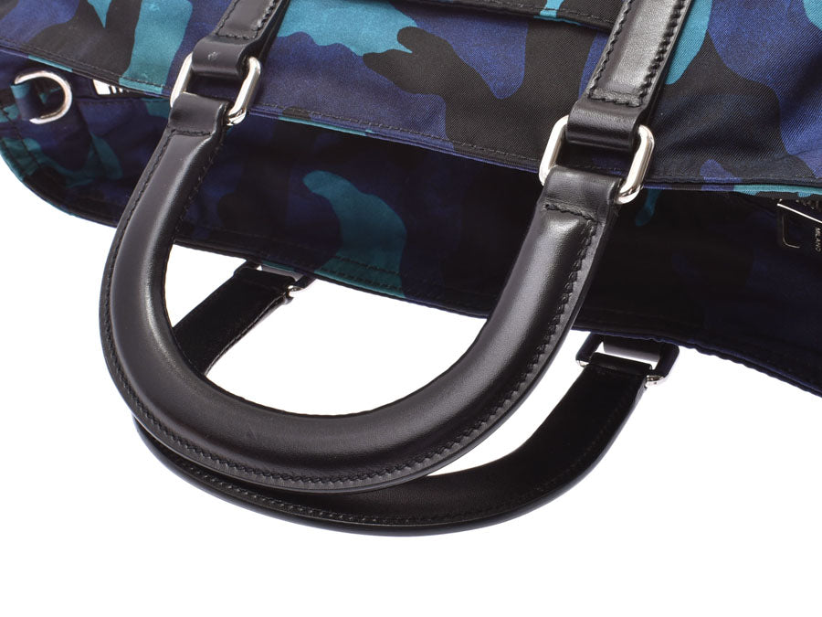 プラダ 2WAYハンドバッグ カモフラージュ 青系 BN2791 メンズ プラダ 2WAYハンドバッグ カモフラージュ 青系 BN2791 メンズ