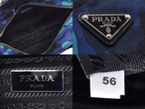 Prada 2WAY handbag camouflage blue system BN2791 men gap Dis nylon / leather AB rank PRADA guarantee used silver storehouse
