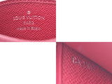 Louis Vuitton Epi Port Cult Sanpur Fuchsia M60327 Ladies Men Genuine Leather Card Case A Rank LOUIS VUITTON Used Ginzo
