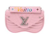 LOUIS VUITTON Louis Vuitton New Wave Chein Pink M51933: M51933 Laser shoulder bag A rank used silver