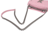 LOUIS VUITTON Louis Vuitton New Wave Chein Pink M51933: M51933 Laser shoulder bag A rank used silver