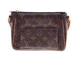 Louis Vuitton Monogram Vivasite PM Brown M51165 Women's Genuine Leather Shoulder Bag AB Rank LOUIS VUITTON Used Ginzo