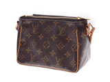 Louis Vuitton Monogram Vivasite PM Brown M51165 Women's Genuine Leather Shoulder Bag AB Rank LOUIS VUITTON Used Ginzo