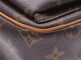 Louis Vuitton Monogram Vivasite PM Brown M51165 Women's Genuine Leather Shoulder Bag AB Rank LOUIS VUITTON Used Ginzo