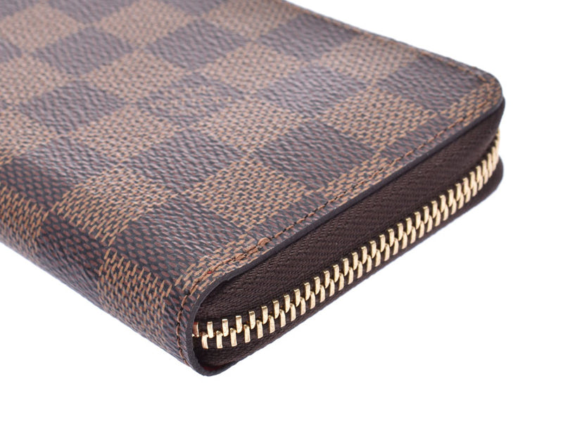 Louis Vuitton Damier Portofeuil Clemence Threes N60534 Women's Men's Genuine Leather Long Wallet A Rank LOUIS VUITTON Used Ginzo