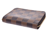 Louis Vuitton Damier Zippy Coin Purse Brown N63070 Men Women Ladies Genuine Leather Coin Purse A Rank LOUIS VUITTON Used Ginzo