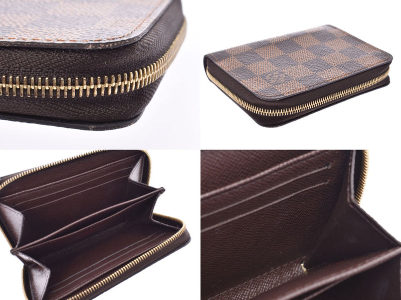 純正値下ヴィトン 小銭入れ / コインケース ☆ N63070 ジッピー・コインパース ダミエ エベヌ ▼ LOUIS VUITTON CT3100 3K 4ES ダミエライン