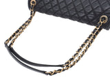 Chanel matelasse chain shoulder bag A66948 black vintage processing GP metal fittings Lady's calf AB rank CHANEL box guarantee used silver storehouse