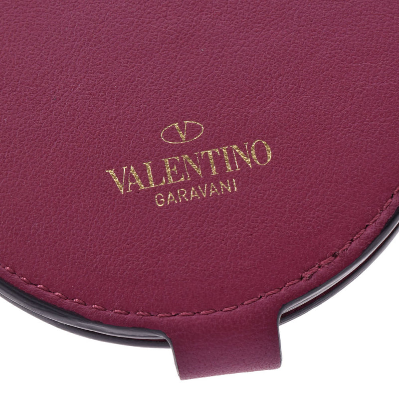 VALENTINO美品　VALENTINO バレチノ　小物　ミラー　赤　箱付き　レディース