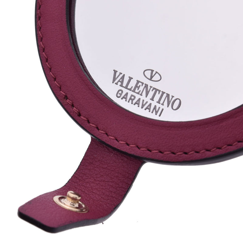 VALENTINO美品　VALENTINO バレチノ　小物　ミラー　赤　箱付き　レディース