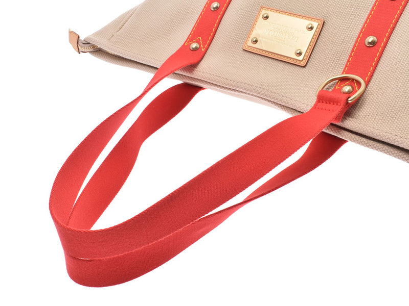 ルイヴィトン ハンドバッグ トートバッグ カバPM M40037 アンティグア ルージュ レッド 赤 キャンバス カジュアル 普段使い レディース 女性 LOUIS VUITTON hand bag tote red rouge