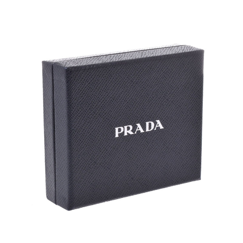 PRADA プラダコンパクトウォレット バイカラー 
 黒/ピンク レディース サフィアーノ/カーフ 二つ折り財布
 1MV204 
 中古