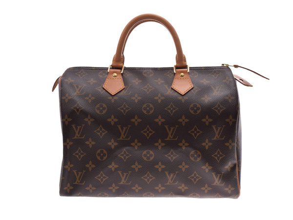 Louis Vuitton Monogram Speedy 30 Brown M41526 USA Made Ladies Genuine Leather Handbag AB Rank LOUIS VUITTON Used Ginzo