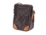 Louis Vuitton monogram Amazon brown M45236 Lady's real leather shoulder bag B rank LOUIS VUITTON used silver storehouse