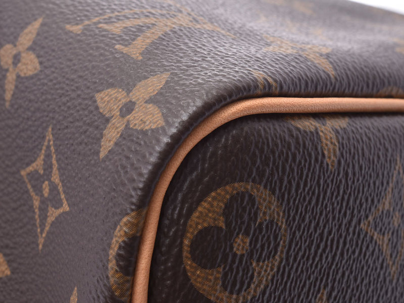Louis Vuitton Monogram Keeperband Lierre 45 Brown M41418 Men's Women's Genuine Leather Boston Bag A Rank LOUIS VUITTON With Strap Used Ginzo
