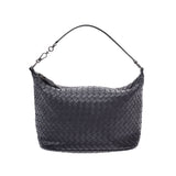 BOTTEGAVENETA Black Ladies Lambskin Semi Shoulder Bag Used