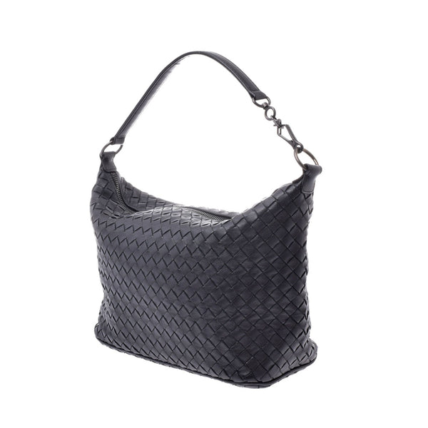 BOTTEGAVENETA ボッテガヴェネタイントレチャート 
 黒 レディース ラムスキン セミショルダーバッグ
 
 中古