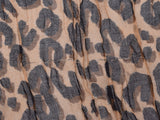 LOUIS VUITTON Louis Vuitton Leopard Brown Unisex Cashmere 70% Silk 30% Stall B Rank Used Ginzo