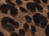 LOUIS VUITTON Louis Vuitton Leopard Brown Unisex Cashmere 70% Silk 30% Stall B Rank Used Ginzo