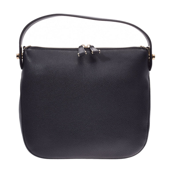 BALLY Barry 2WAY bag black Lady's calf handbag-free silver storehouse