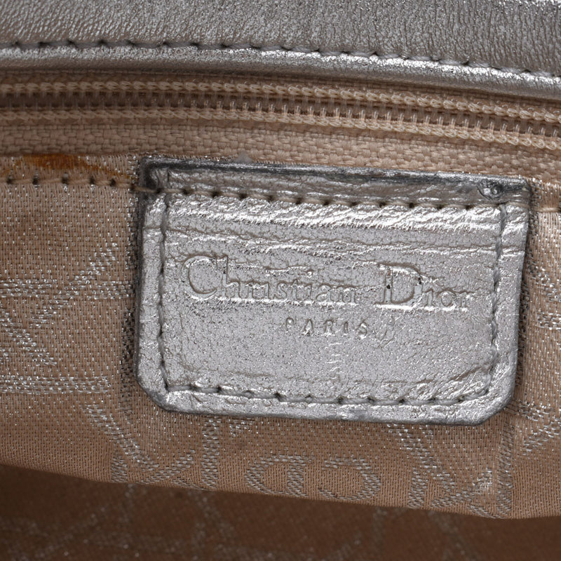 Christian Dior クリスチャンディオール 
 カナージュ シルバー マットシルバー金具 レディース カーフ 2WAYバッグ
 
 中古