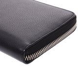 DIOR HOMME Dior Homme Round Zipper Wallet Black/Silver Hardware Men's Leather Wallet Used