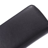 DIOR HOMME Dior Homme Round Zipper Wallet Black/Silver Hardware Men's Leather Wallet Used
