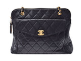 CHANEL MATRSE Chain Shoulder Bag Black G Metal Fittings Ladies Caviar Skin B Rank CHANEL Used Ginzo