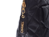 CHANEL MATRSE Chain Shoulder Bag Black G Metal Fittings Ladies Caviar Skin B Rank CHANEL Used Ginzo