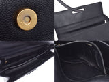 Chanel Shoulder Bag Black GP Hardware Ladies Caviar Skin B Rank CHANEL Used Ginzo