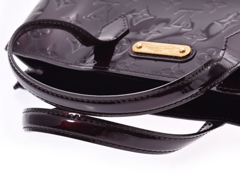 Louis Vuitton Verni Wilshire PM Amarant M93641 Ladies Handbag AB Rank LOUIS VUITTON Used Ginzo