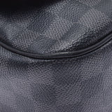 LOUIS VUITTON ルイヴィトングラフィットレンツォ black / gray system unisex PVC shoulder bag N51213 is used