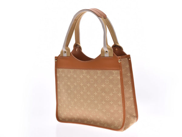 Louis Vuitton Monogram Mini Sac Catrine Beige M92328 Ladies Canvas/Genuine Leather Handbag A Rank LOUIS VUITTON Used Ginzo