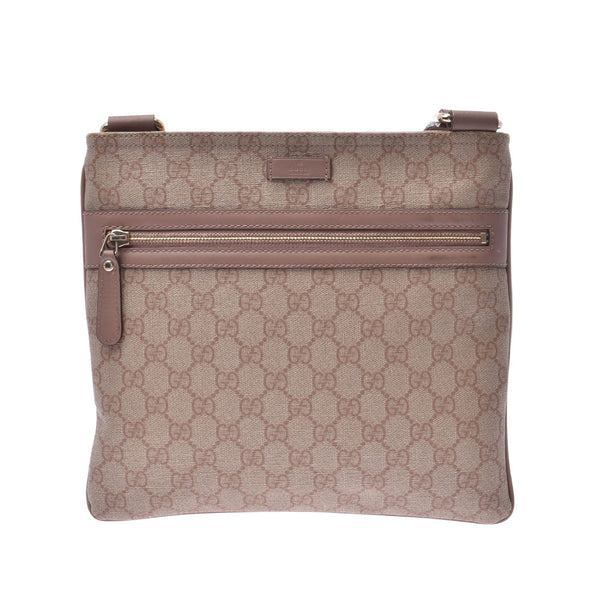 295257 Gucci GG pattern pink beige / beige Lady's PVC shoulder bag GUCCI is used