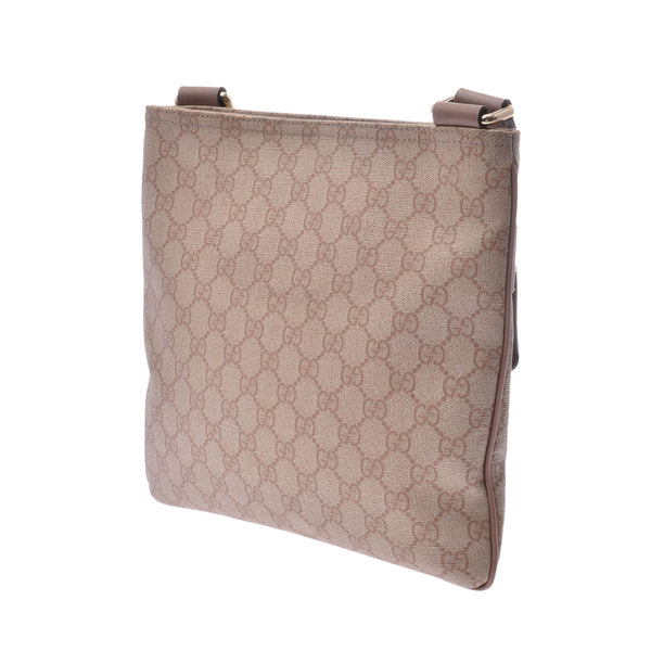 295257 Gucci GG pattern pink beige / beige Lady's PVC shoulder bag GUCCI is used