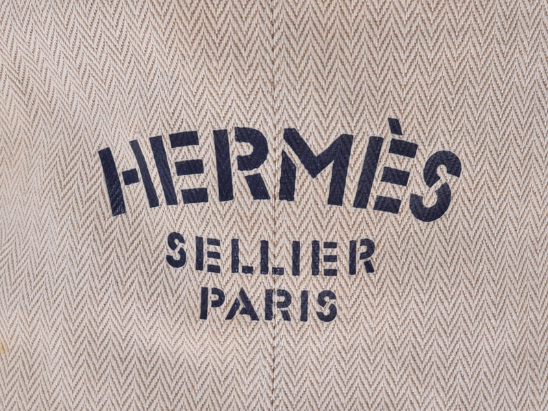 HERMES Cavalier Canvas Shoulder Bag