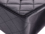 Chanel Matrasse Chain Shoulder Bag Black GP Metal Fittings Ladies Caviar Skin A Rank Good Condition CHANEL Gala Used Ginzo