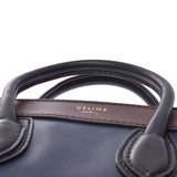 セリーヌラゲージ ナノショッパー  
 紺/茶 レディース カーフ 2WAYバッグ
 
 CELINE 中古